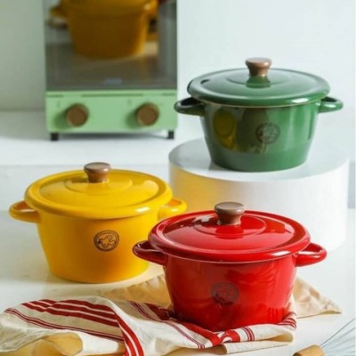 Nồi chim sứ lục + vàng + đỏ