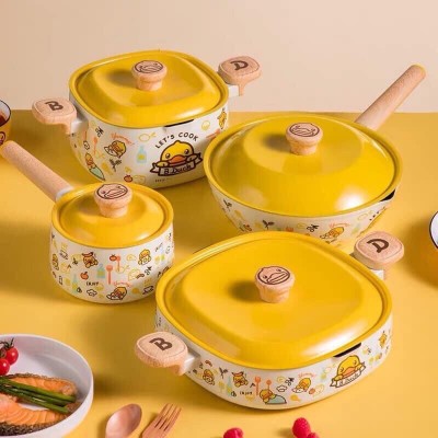 BỘ NỒI CHÚ VỊT VÀNG DỄ THƯƠNG